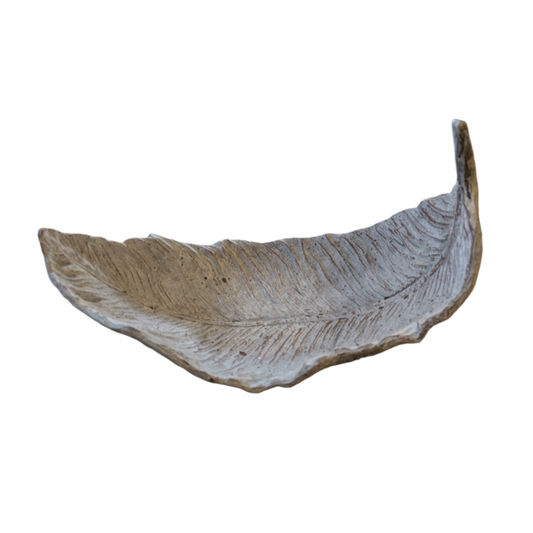 Concrete Leaf Plate - Large
