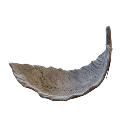 Concrete Leaf Plate - Small