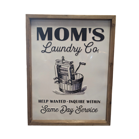 Mom's Laundry Co. - Sign