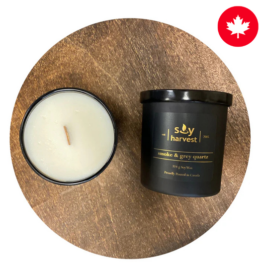 Smoke and Grey Quartz Soy Candle