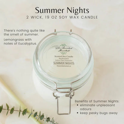 Summer Nights - 2 wick Soy Candle 19oz