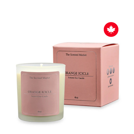 Orange Icicle Soy Wax Candle - Scented Market