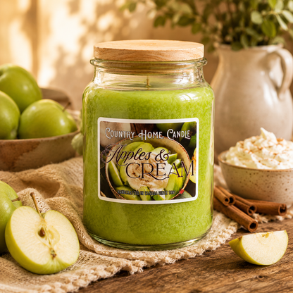 Apples & Cream Paraffin Candle