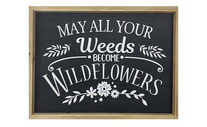 Black & White Garden Signs