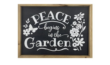 Black & White Garden Signs