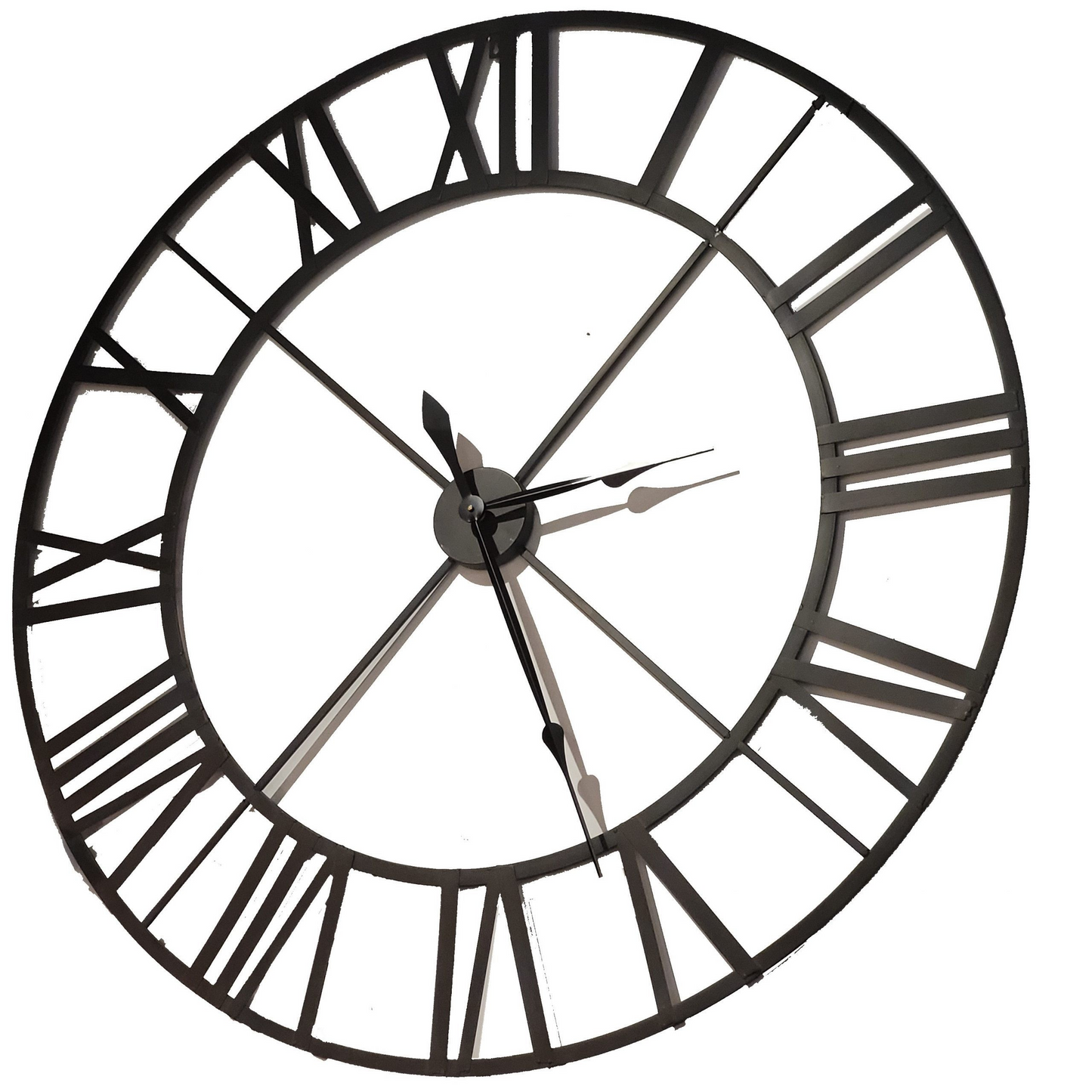 Metal Roman Numeral Clock