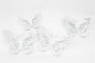 White Cutout Butterfly - Metal Wall Decor