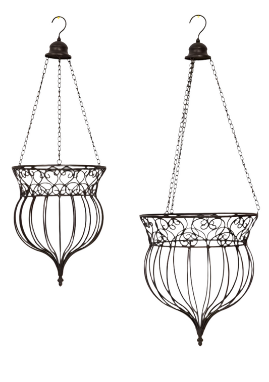 Metal Garden Hanging Basket - Large