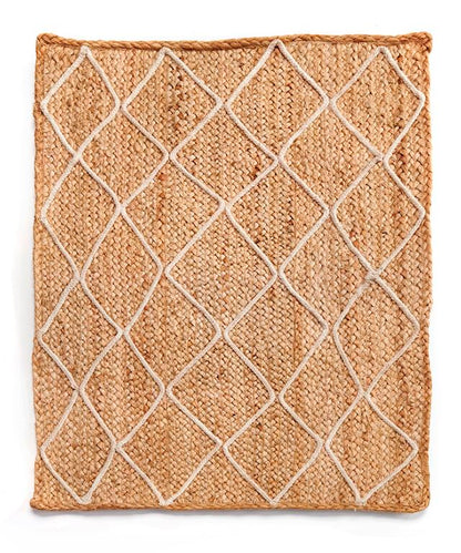 Cotton Diamond Jute Rug