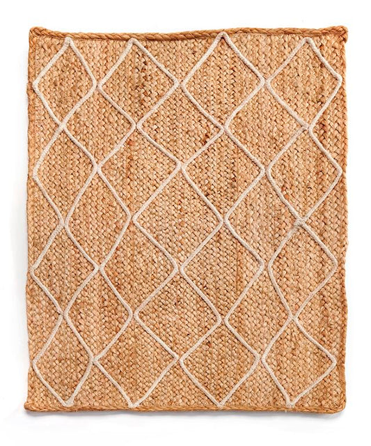 Cotton Diamond Jute Rug
