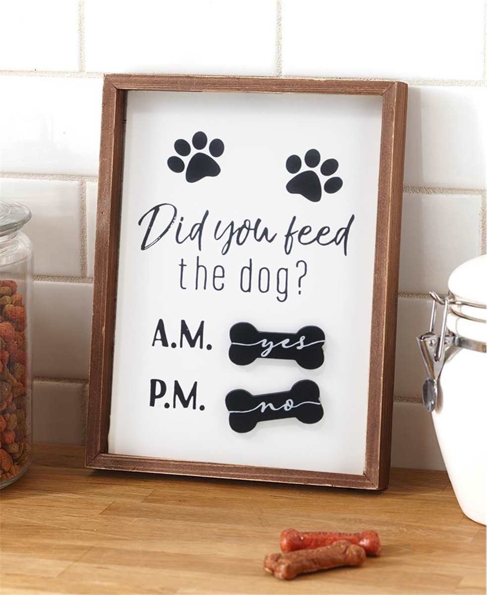 Did You Feed the Dog? - Wall Plaque