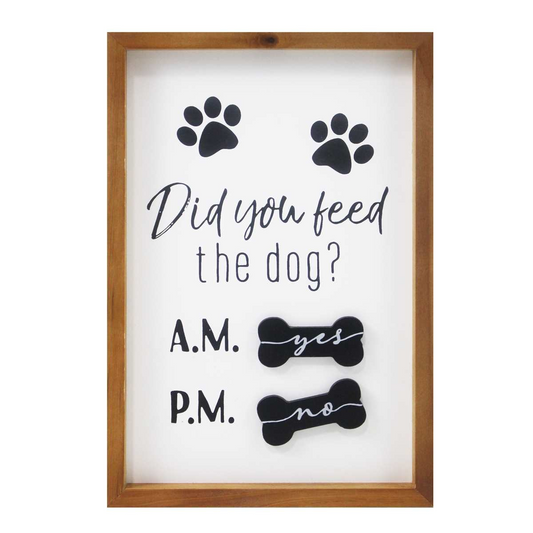 Did You Feed the Dog? - Wall Plaque