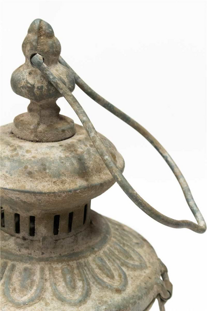 Rustic Hanging Lantern with Light