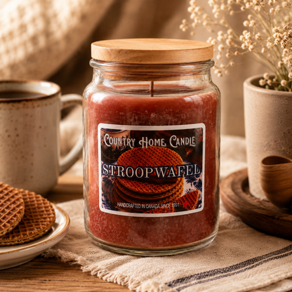 Stroopwafel Paraffin Candle