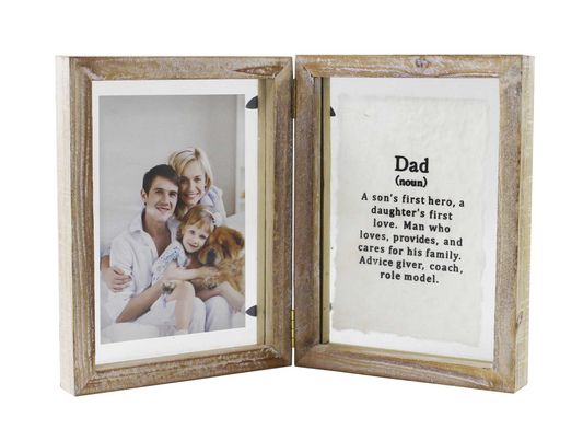 4x6 Folding Picture Frame - Dad