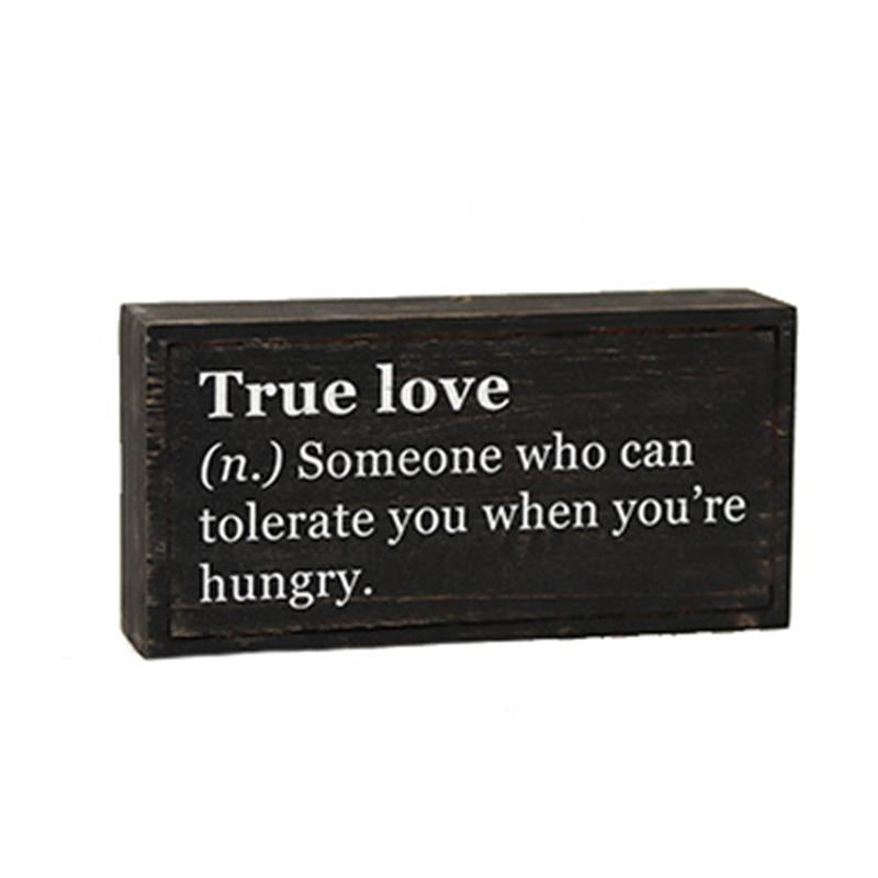 True Love - Block Sign