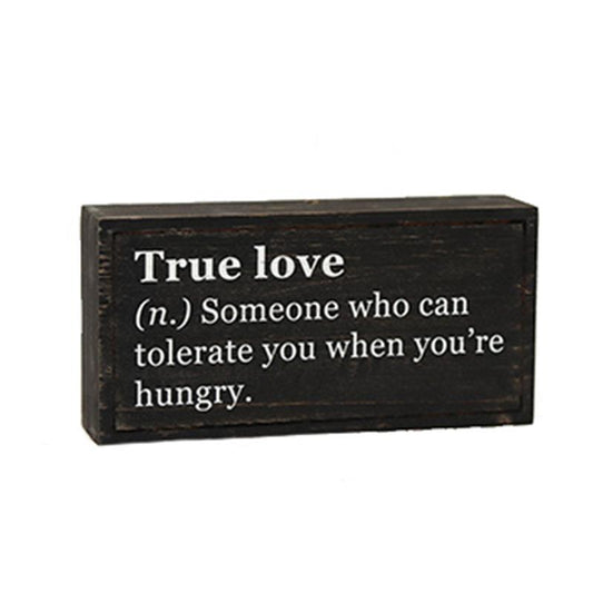 True Love - Block Sign