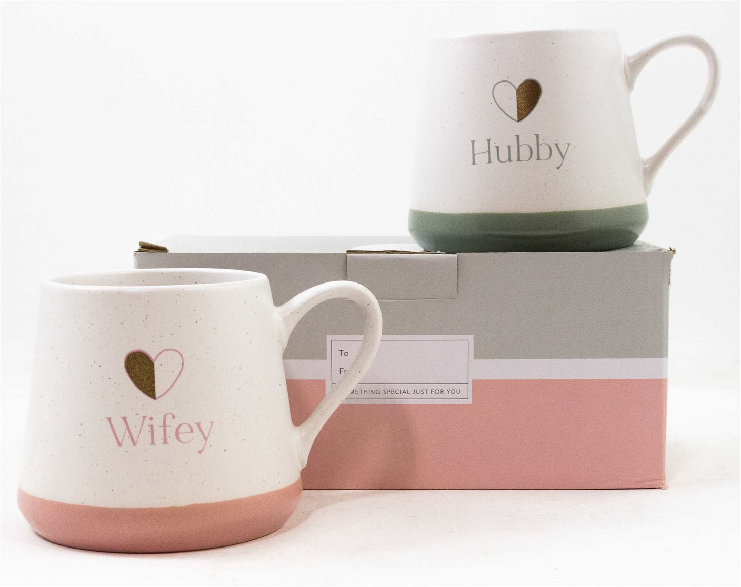 Hubby & Wifey Mug - Set of 2