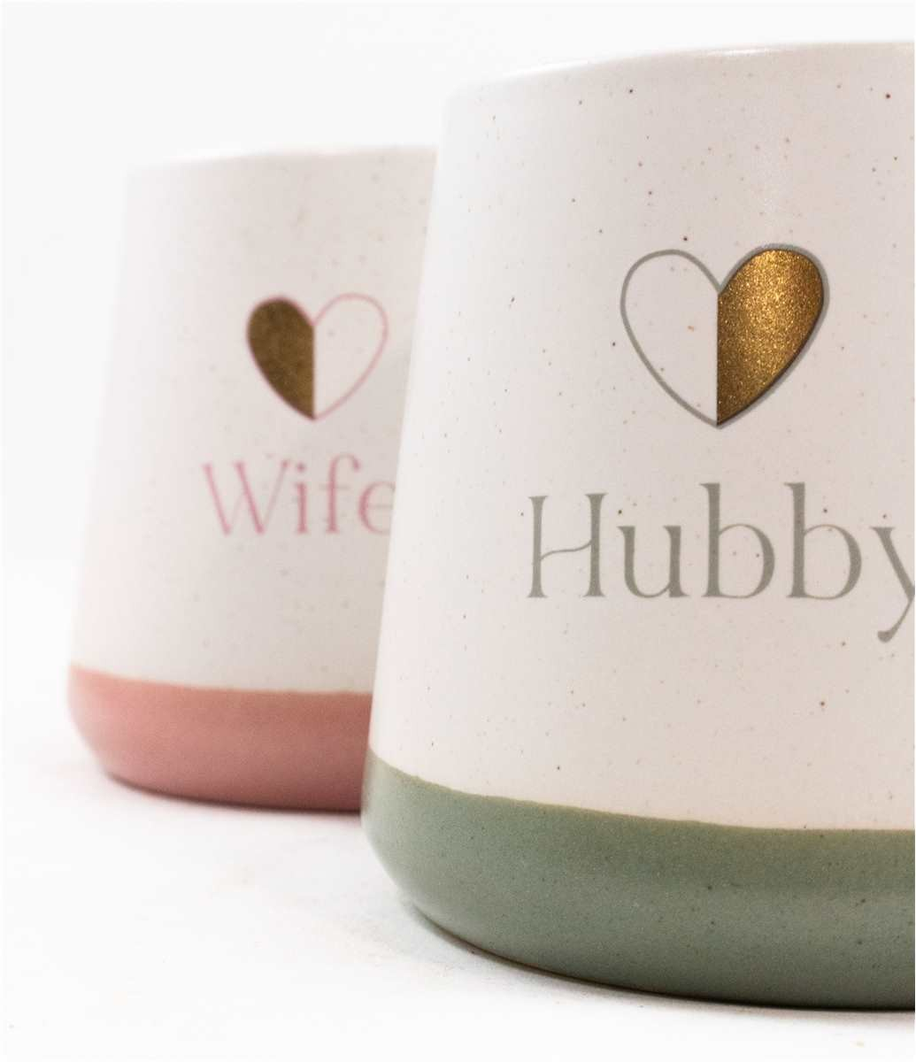 Hubby & Wifey Mug - Set of 2