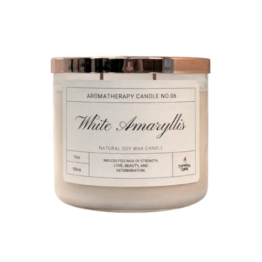 White Amaryllis Aromatherapy Candle