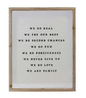 We Are Family - Sign